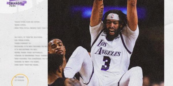 开云官网-37+18锤爆篮网内线！浓眉一柱擎天取下湖人第三胜